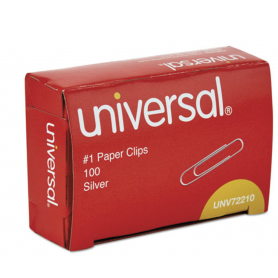 universal Paper Clips, Small (No. 1), Silver, 1000/pk